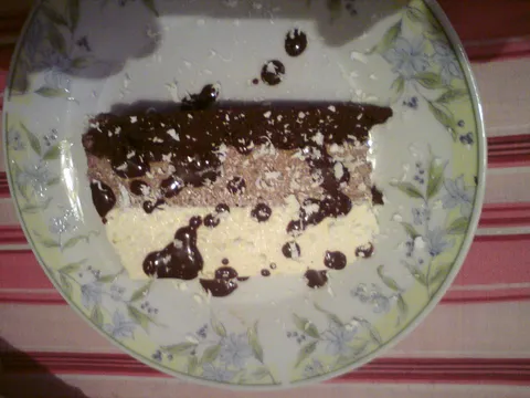 moja Dvobojna ledena čokoladna torta